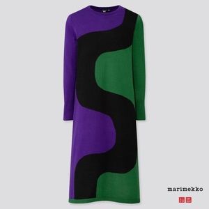 UNIQLO x Marimekko Merino-Blend Long-Sleeve Dress